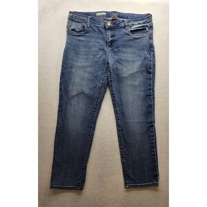 Kut From Kloth SP267MA1 Women's Ankle Straight Leg Blue Jeans Pants. Size 10